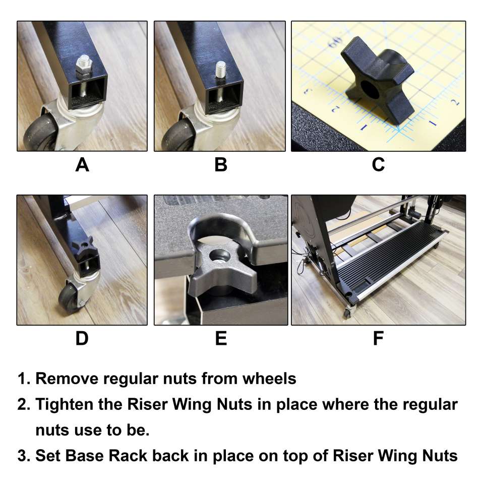 Riser Wing Nut Set
